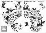 Schablone-Stencil A3 303-4-5089 X-Mas Bogen 2xA3